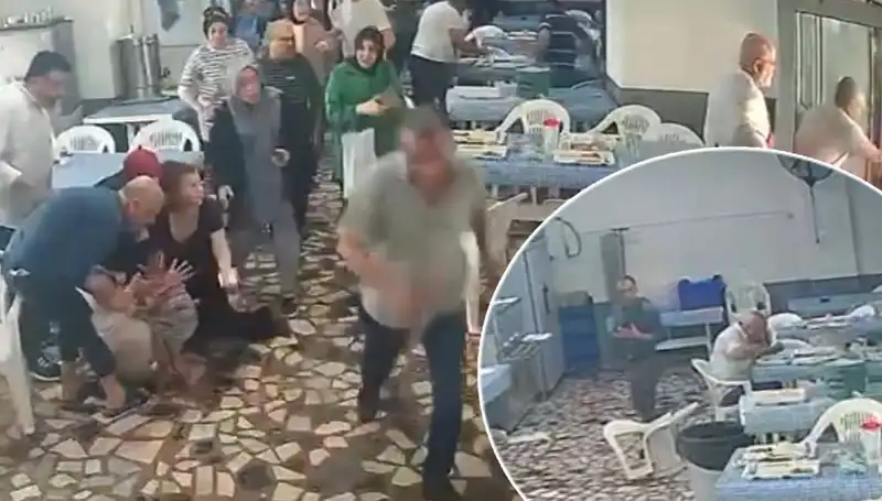 Yemekhanede Deprem Anı: Farklı Tepkiler, Bir Kişinin Varlığına Dikkat Çekti
