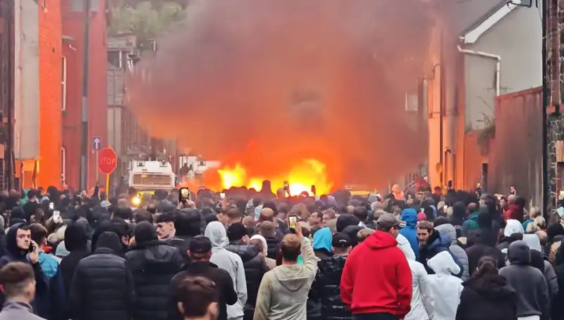 Kuzey İrlanda'da Cinsel Saldırı Protestosunda Evsiz Kalma Korkusu: Sokaklar Alev Alev