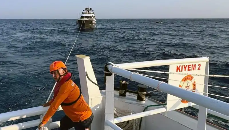 Marmaris Açıklarında Sürüklenen Tekne Kısa Sürede Kurtarıldı