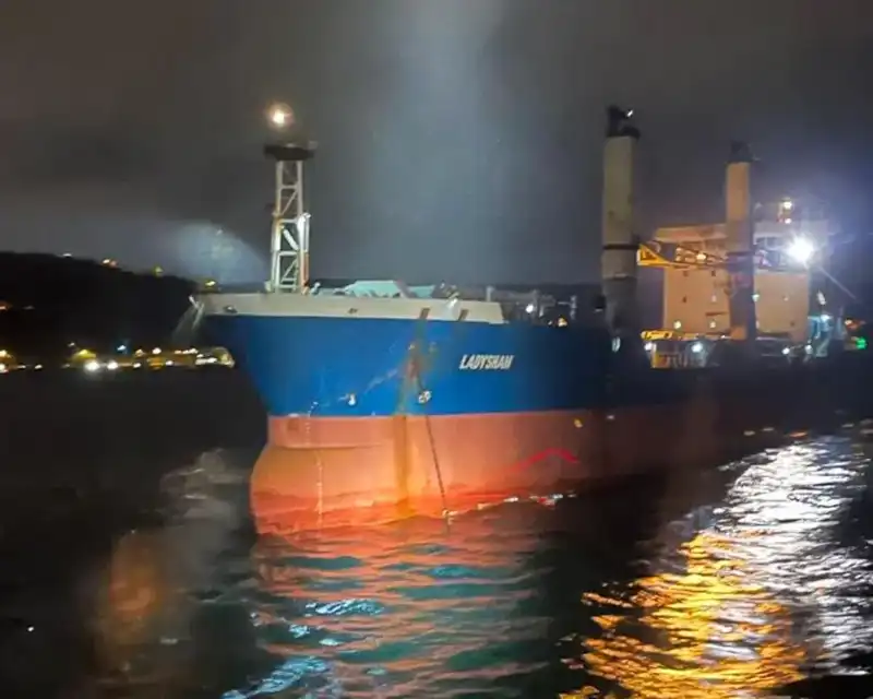 İstanbul Boğazı'nda Kuru Yük Gemisi Arıza Yaptı: Denizde Fırtına Koptu!