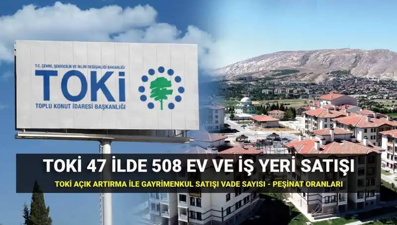 TOKİ Açık Artırma ile Satışa Çıkıyor: 508 Konut ve İş Yeri Ne Zaman?