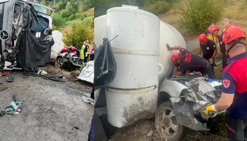 Beton Mikseri Faciası: Otomobilin Üzerine Devrildi, İki Hayat Karardı